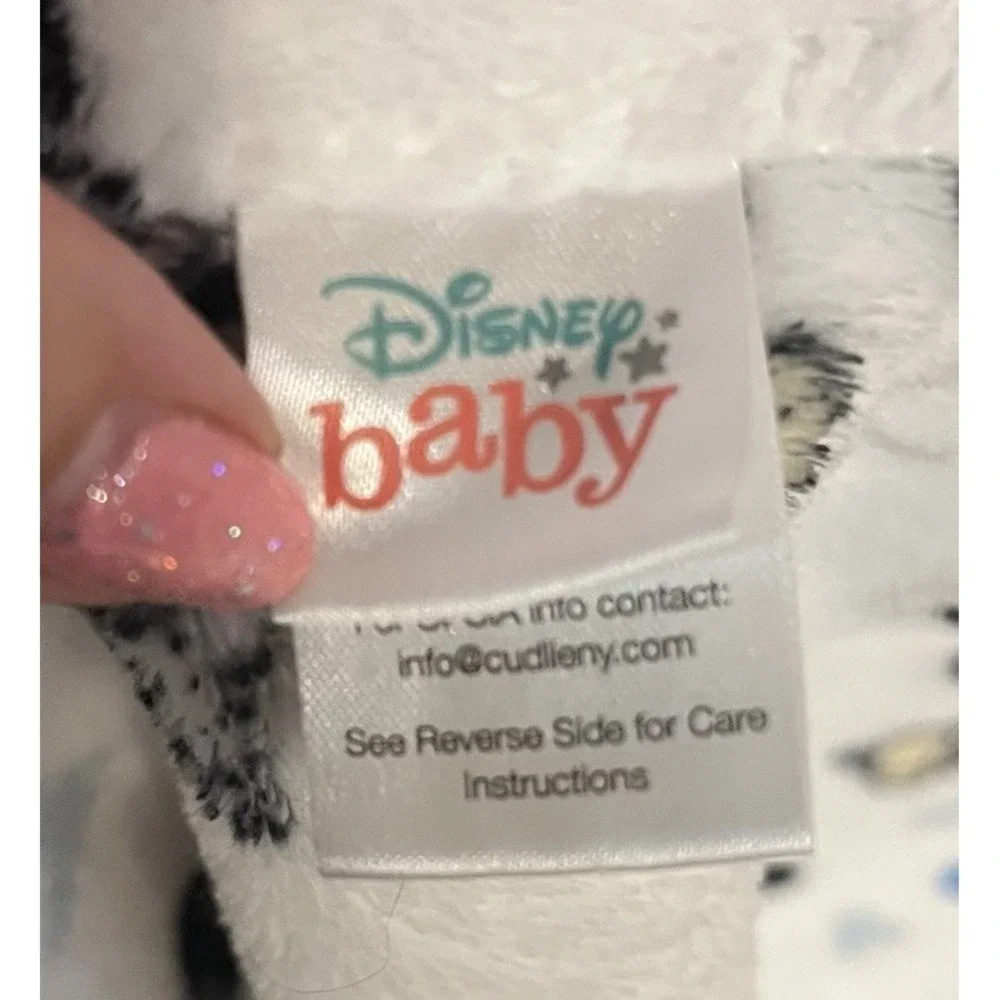 Disney Baby Classic Mickey Mouse Fleece Blanket White Blue Red 37x28 Soft Lovey